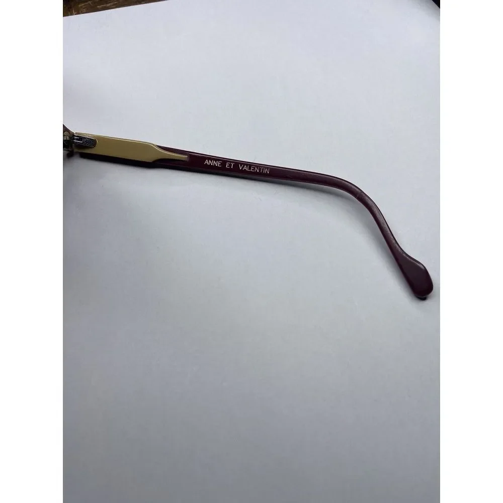Anne ET Valentin Eyeglass‎ Frames ONLY No Limit 1345 Tortoise Brown Burgundy 140 - Picture 2 of 7